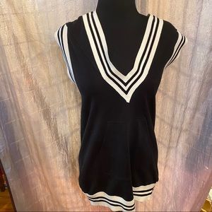 Norma Kamali hooded low back mini dress